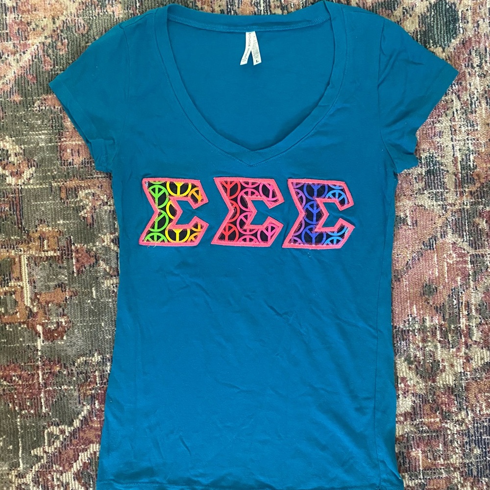 4xBUNDLE Sigma Sigma Sigma Sorority Shirt Letters